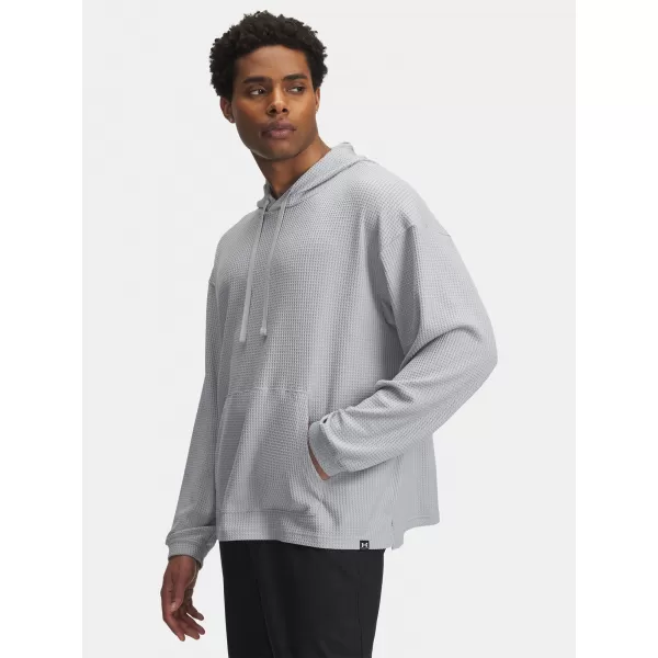  Herren-Sweatshirt UNDER ARMOUR UA RIVAL WAFFLE HOODIE 1383108-011 GRAU 