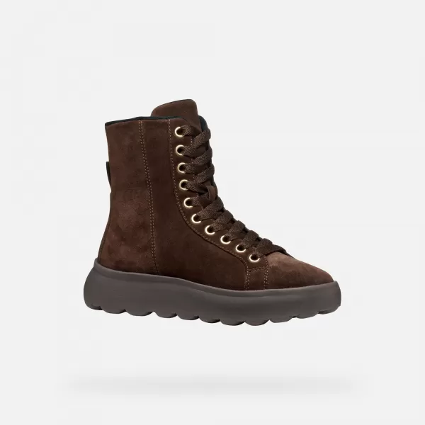 Damenschuhe GEOX SPHERICA EC4.1 G009293 DUNKELBRAUN 