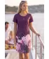 Erweitertes Premium-T-Shirt für Damen ALTISPORT VOJ/ALW090SAT02 BURGUND