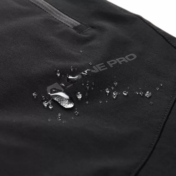  Herren -Softshellhosen ALPINE PRO HURF 2 SCHWARZ 