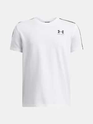 T-Shirt für Jungen UNDER ARMOUR UA B ICON TAPED SS 6001583-100 WEIß