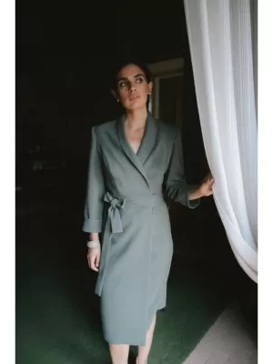 Kleid STYLOVE S415 KHAKI
