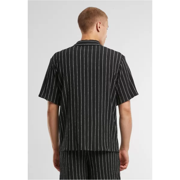  Herrenhemd URBAN CLASSICS TB7342 SCHWARZ/CREMEWEIß 