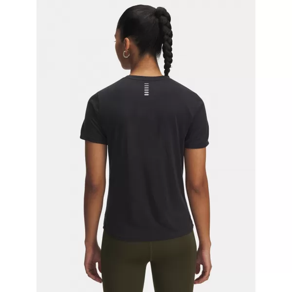  Damen-T-Shirt UNDER ARMOUR UA LAUNCH JACQUARD SS 6005096-004 SCHWARZ 