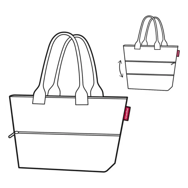  Handtasche REISENTHEL SHOPPER E1 TWIST SILBER 