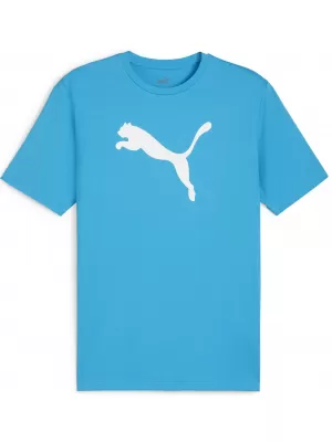 Herren -Trikot PUMA TEAMRISE LOGO JERSEY COTTON 658705_02 SPEED BLUE/ GESCHWINDIGKEIT BLAU/PUMA WEIß