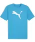 Herren -Trikot PUMA TEAMRISE LOGO JERSEY COTTON 658705_02 SPEED BLUE/ GESCHWINDIGKEIT BLAU/PUMA WEIß