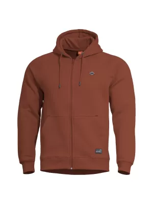 Sweatshirt PENTAGON PHAETON HOOD ZIP SWEATER K09021 KASTANIENBRAUNES ROT