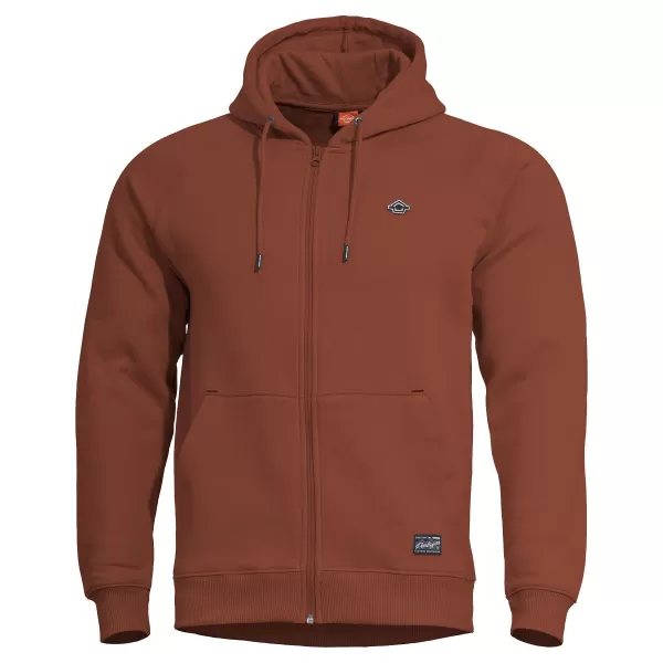  Sweatshirt PENTAGON PHAETON HOOD ZIP SWEATER K09021 KASTANIENBRAUNES ROT 