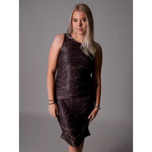  Premium-Kleid für Damen ALTISPORT VOJ/ALW084SAT03 BRAUN 