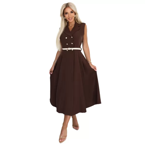  Kleid NUMOCO 596-4 SCHOKOLADE 