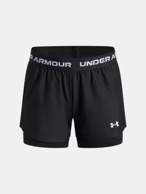 Mädchen-Shorts UNDER ARMOUR UA TECH PLAY UP 2N1 SHORT 6004985-005 SCHWARZ