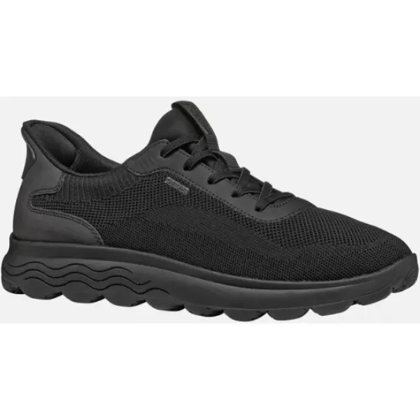  Herren-Sneaker GEOX SPHERICA PLUS SCHWARZ 