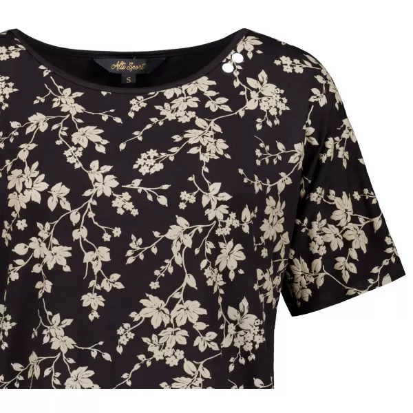  Damen-T-Shirt ALTISPORT GYLDA SCHWARZ 