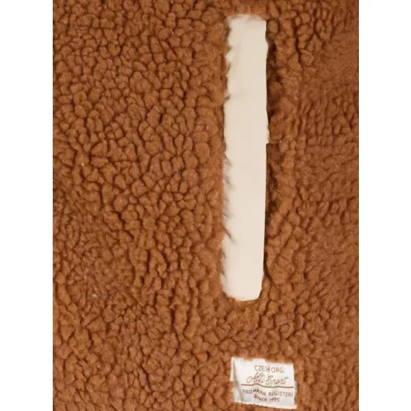  Fleece-Sweatshirt für Damen ALTISPORT GERI BEIGE/BRAUN 