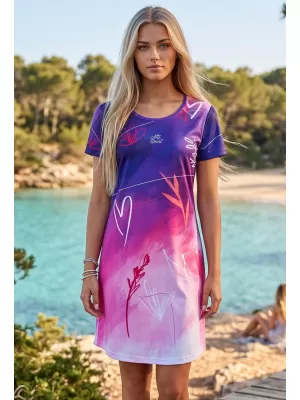 Erweitertes Premium-T-Shirt für Damen ALTISPORT VOJ/ALW083SAT02 LILA