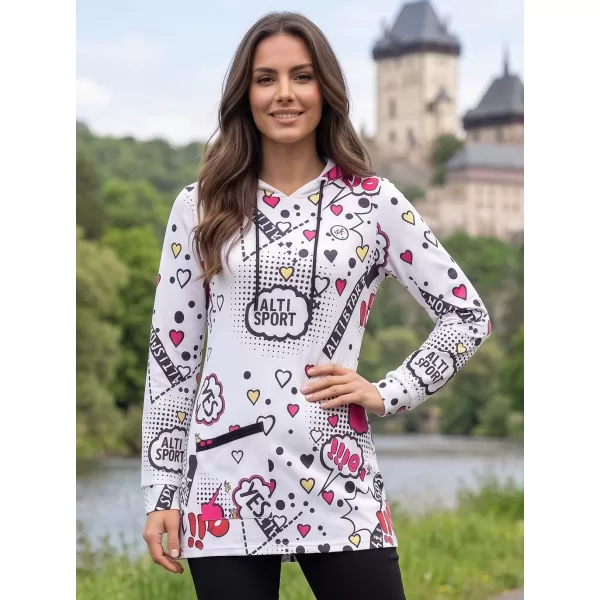  Damen-Sweatshirt ALTISPORT GITA WEIß 