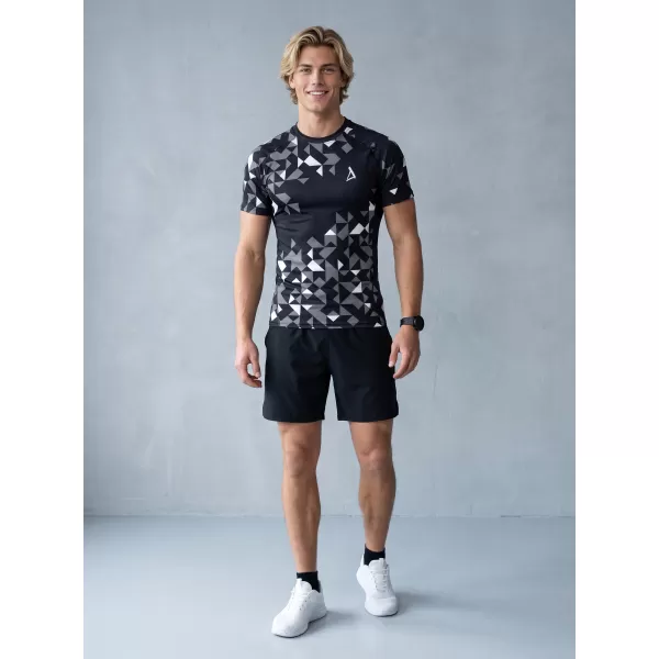  Funktionelle Kompression von Männern t -Shirt Premium ALTISPORT VOJ/ALM108TR04 SCHWARZ 