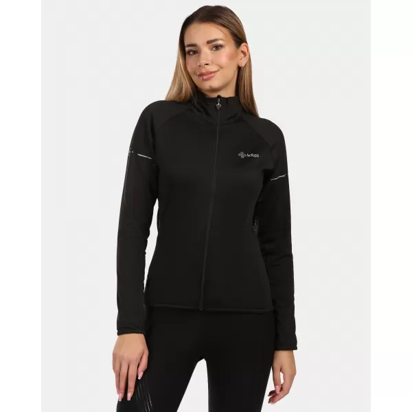  Fleece-Sweatshirt für Damen KILPI JUNIE-W ZL0207KI SCHWARZ 