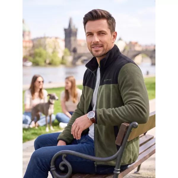  Fleece-Sweatshirt für Herren ALTISPORT GAMEL KHAKI 