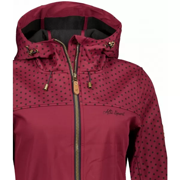  Frauen -Softshelljacke für Frauen ALTISPORT GEMEE BURGUND 