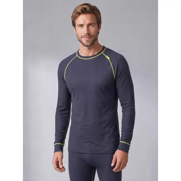  Herren-Thermoset ALTISPORT GAIN DUNKELGRAU/LIMONE 