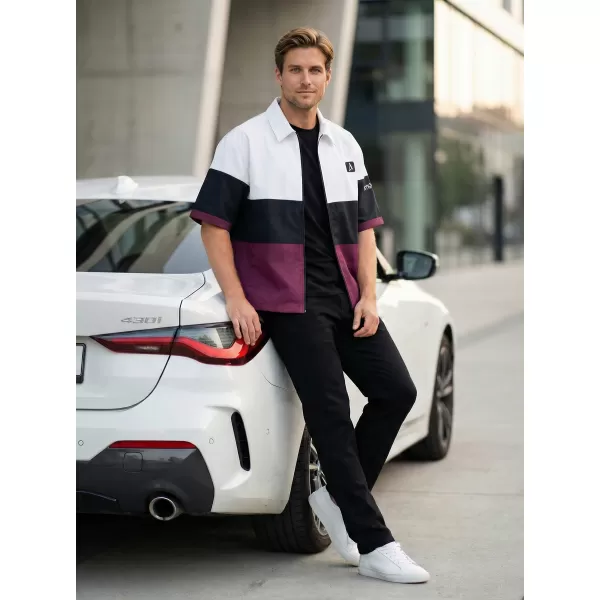  Premium-Herrenhemd ALTISPORT VOJ/ALM051KOS01 BURGUND 