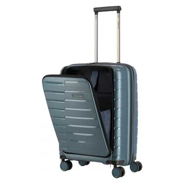  Koffer TRAVELITE AIR BASE 4W S FRONT POCKET EISBLAU 
