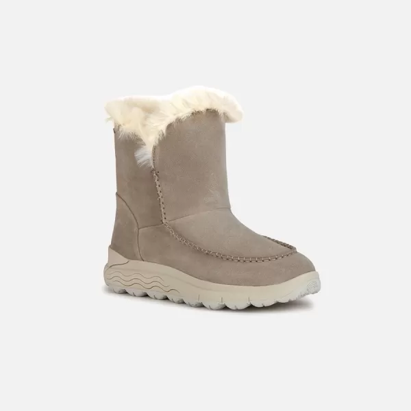  Damen-Schnürschuhe GEOX SPHERICA 4X4 B ABX BEIGE 
