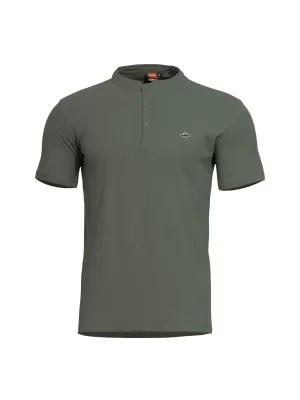 T-Shirt PENTAGON LEVANTES HENLEY T-SHIRT K09025 TARNGRÜN