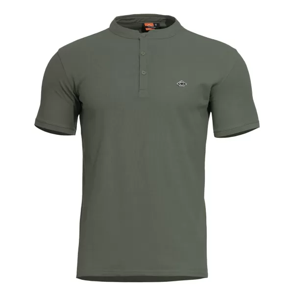  T-Shirt PENTAGON LEVANTES HENLEY T-SHIRT K09025 TARNGRÜN 