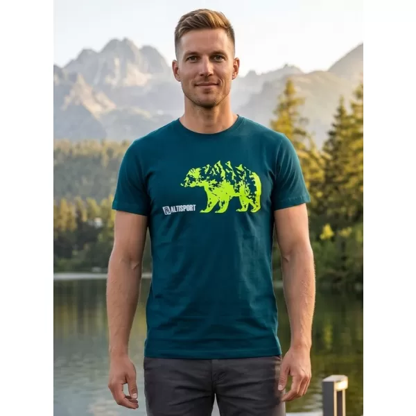  Herren t -Shirt mit kurzen Ärmeln ALTISPORT ALM193129 KEROSIN 