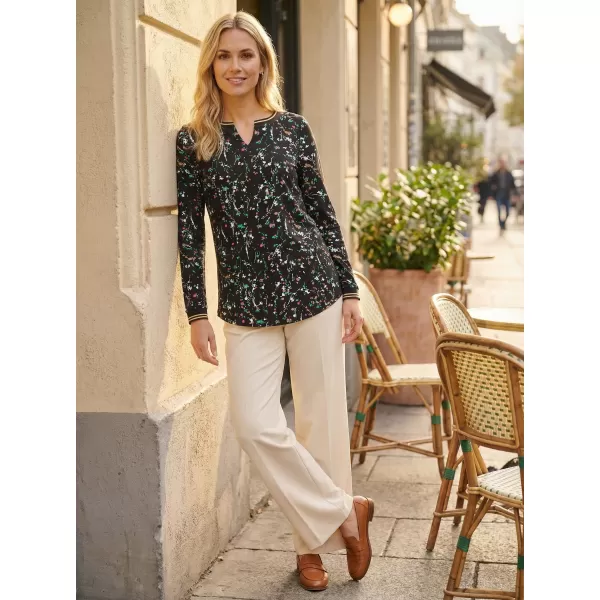  Langes T-Shirt für Damen ALTISPORT GUSSIE SCHWARZ 