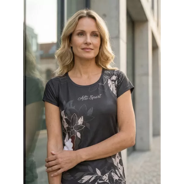  Frauen Freizeit t -Shirt Premium ALTISPORT VOJ/ALW119TR06 SCHWARZ 