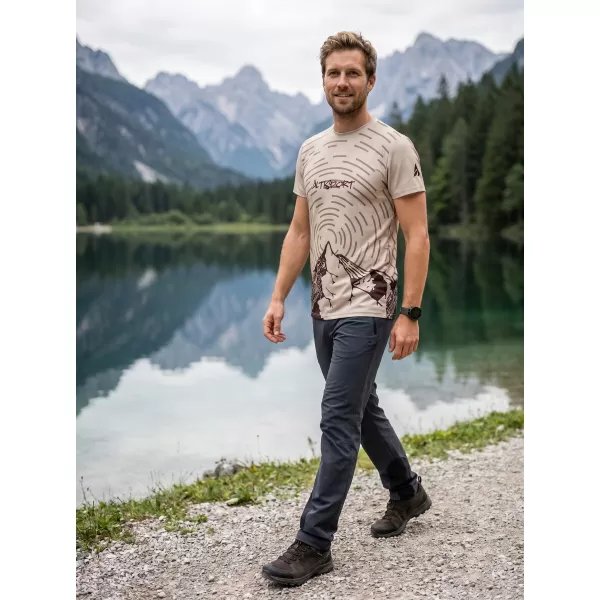  Herren Freizeithemd Premium ALTISPORT VOJ/ALM121TR06 BEIGE 
