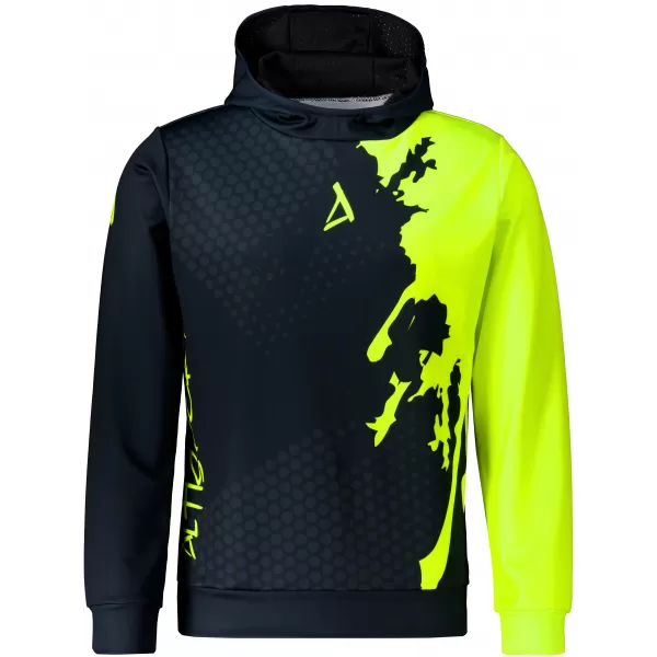  Funktionaler Sweatshirt -Premium von Männern ALTISPORT VOJ/ALM112MI01 SCHWARZFLUO GELB 