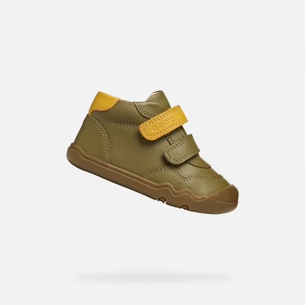  Jungen barfuß GEOX STEPPIEUP B565WC00085CE32P KHAKI 