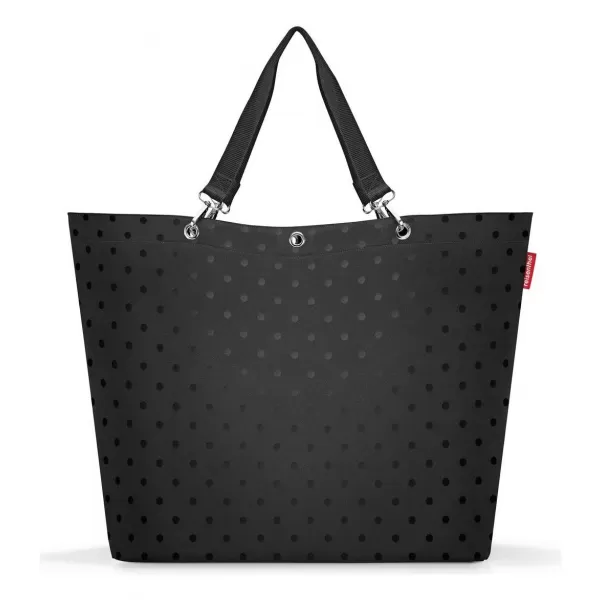  Tasche REISENTHEL SHOPPER XL GLÄNZENDE PUNKTE SCHWARZ 
