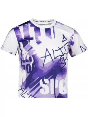 Funktionaler t -Shirt -Prämie von Kindern ALTISPORT VOJ/ALK076TR01 VIOLETT/WEIß