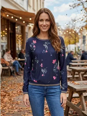 Damen-T-Shirt KIXMI VANESSA DUNKELBLAU