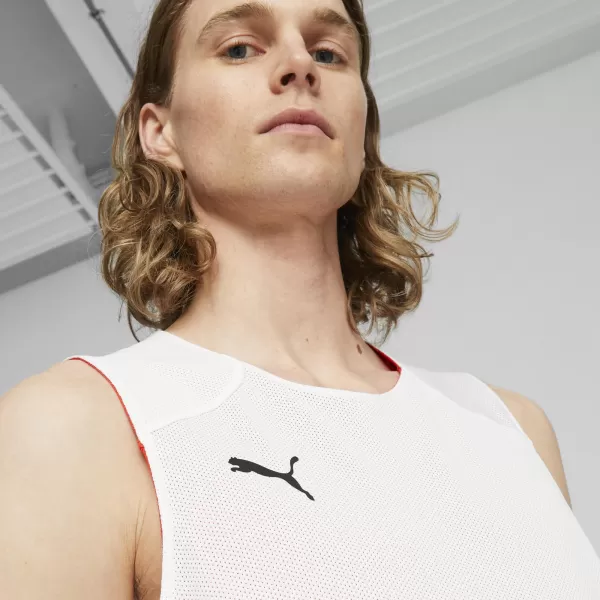  Herren-Tanktop PUMA REVERSIBLE PRACTICE JERSEY 67664003 PUMA ROT 