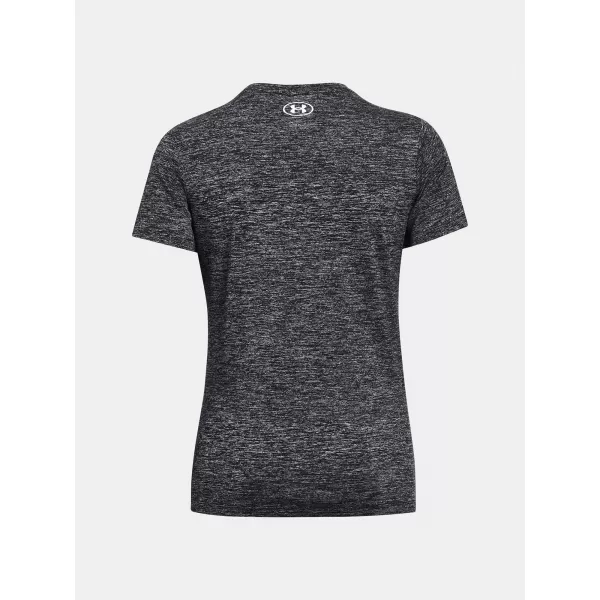  Damen-T-Shirt UNDER ARMOUR TECH SSC- TWIST 1384230-001 SCHWARZ 