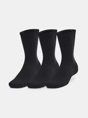 Socken UNDER ARMOUR UNISEX UA TC 3PK CREW 1386311-001 SCHWARZ