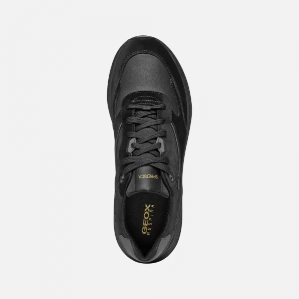  Herren-Sneaker GEOX SPHERICA ACTIF X1 G006837 SCHWARZ 