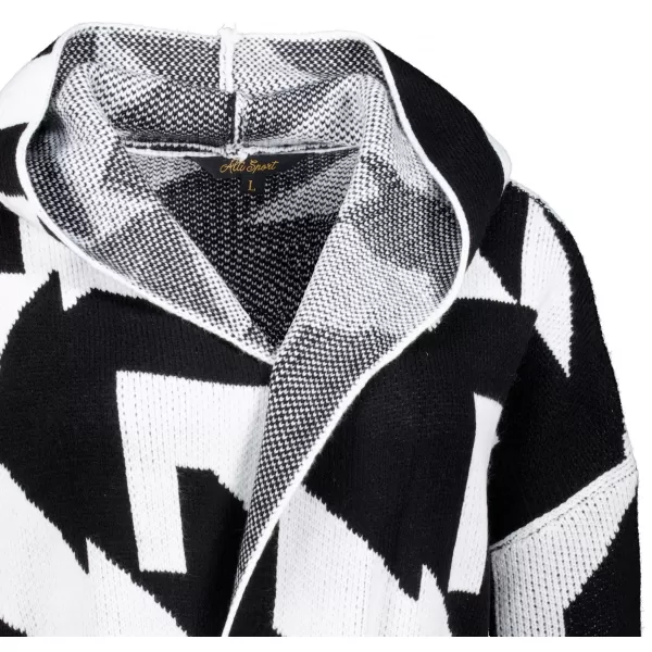  Damenpullover ALTISPORT GEMA SCHWARZ/WEIß 