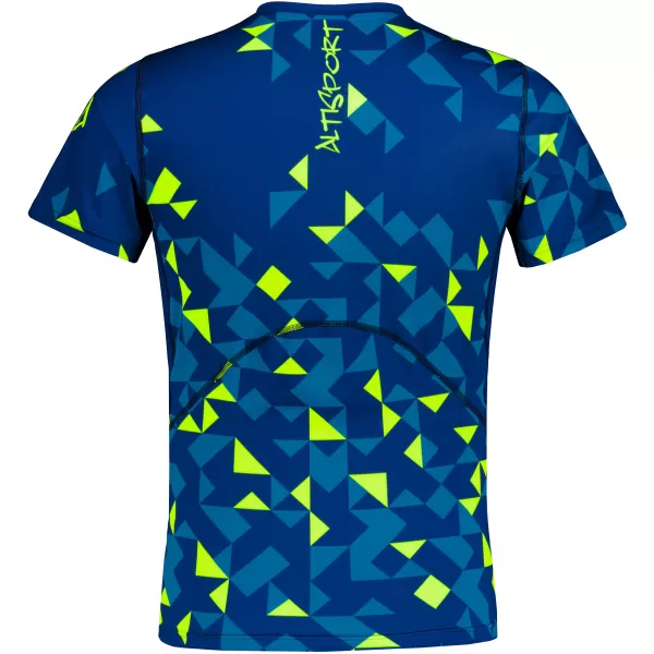  Funktionelle Kompression von Männern t -Shirt Premium ALTISPORT VOJ/ALM108TR04 NAVY-NEON YELLOW 