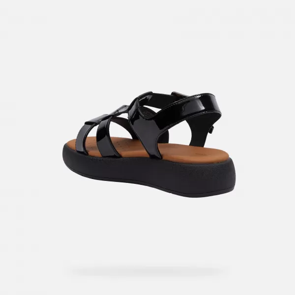  Damensandalen GEOX CAMALEI SCHWARZ 