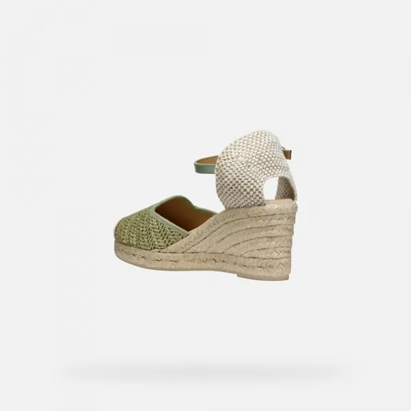  Damensandalen GEOX GELSA LOW HELLGRÜN 