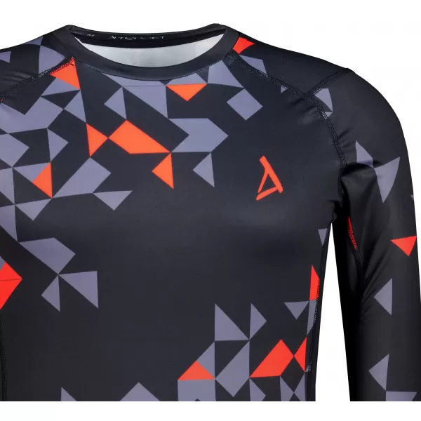  Hochwertiges funktionelles Kompressionsshirt für Herren ALTISPORT VOJ/ALM108TR03 SCHWARZ-ORANGE 