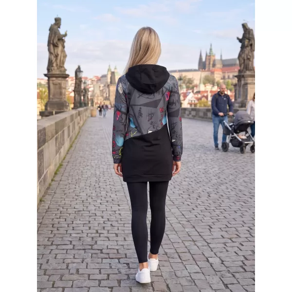 Damen-Sweatshirt KIXMI VONITA DUNKELGRAU 